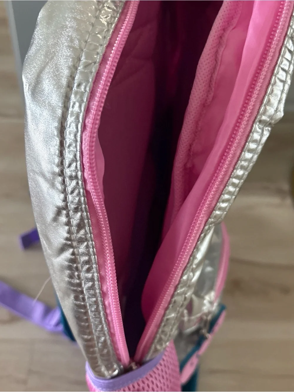 Hello Kitty Silver & Pink Sequin Shaker Backpack